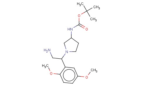 3-N-BOC-AMINO-1-[2-AMINO-1-(2,5-DIMETHOXY-PHENYL)-ETHYL]-PYRROLIDINE